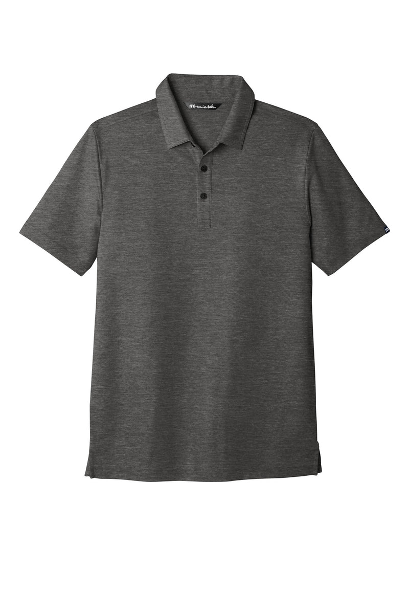 TravisMathew Oceanside Heather Polo - Black Heather