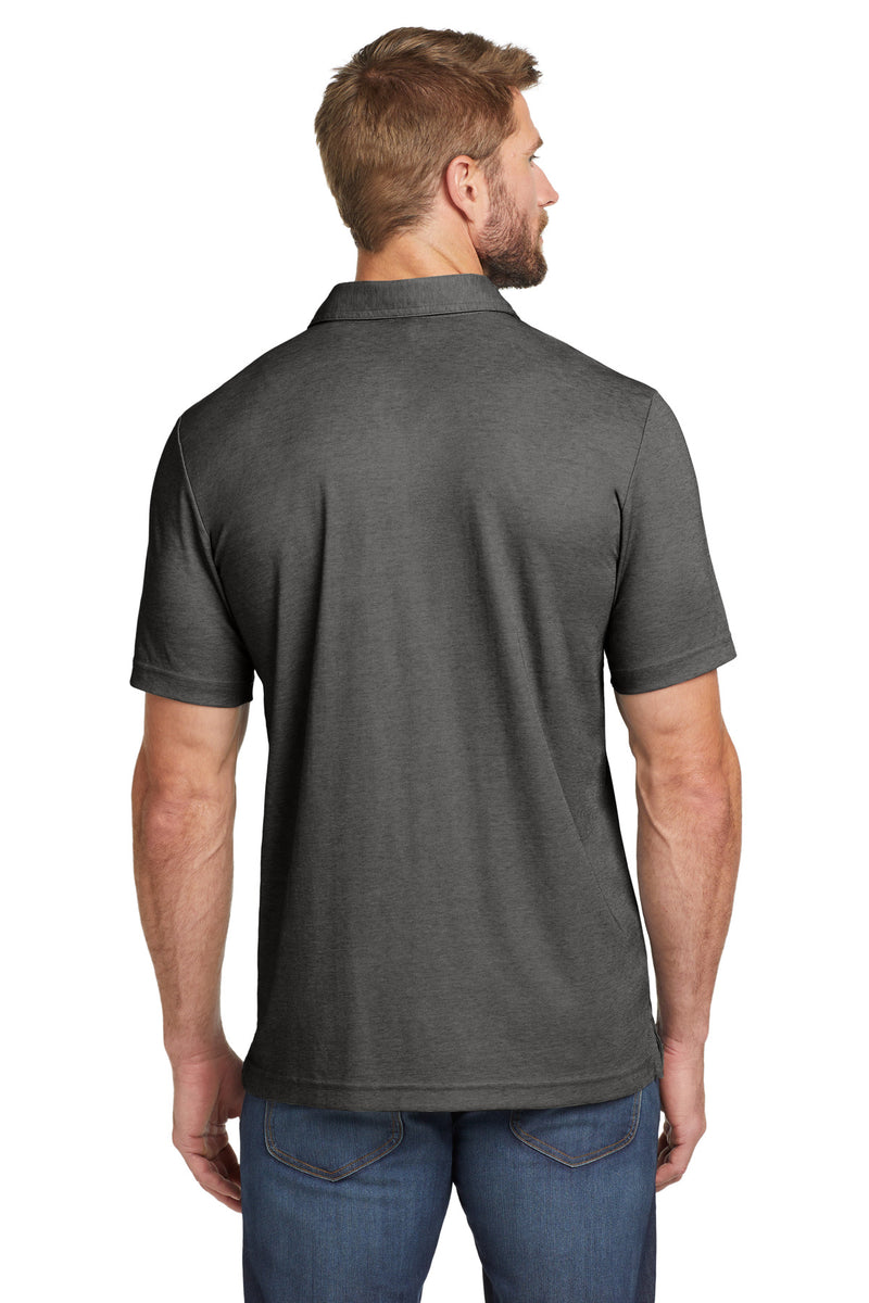 TravisMathew Oceanside Heather Polo - Black Heather