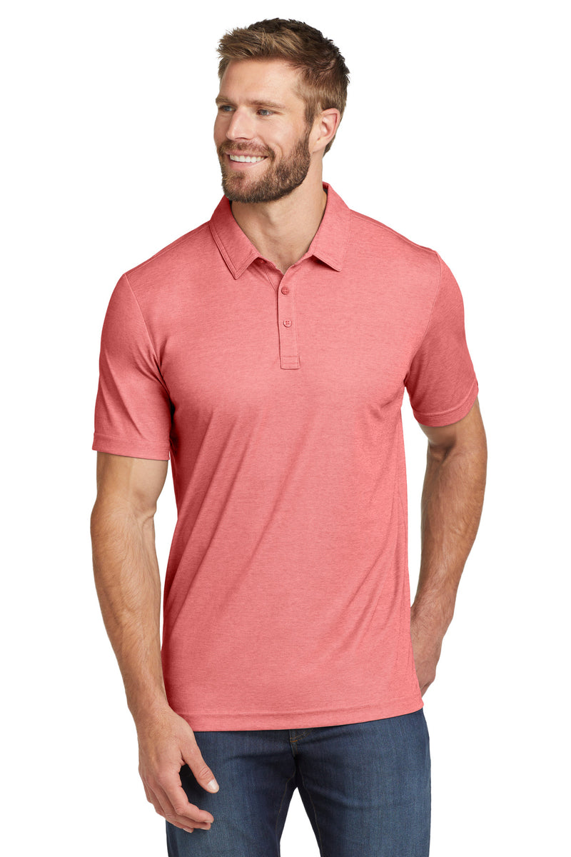 TravisMathew Oceanside Heather Polo - Cardinal Heather