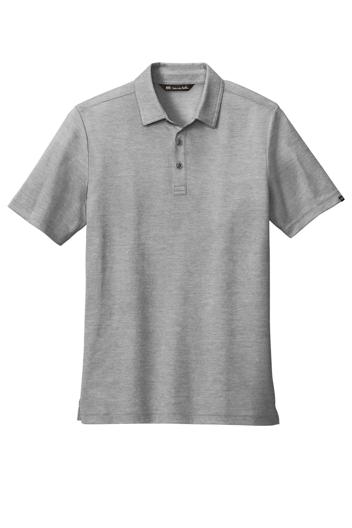 TravisMathew Oceanside Heather Polo - Quiet Shade Grey Heather