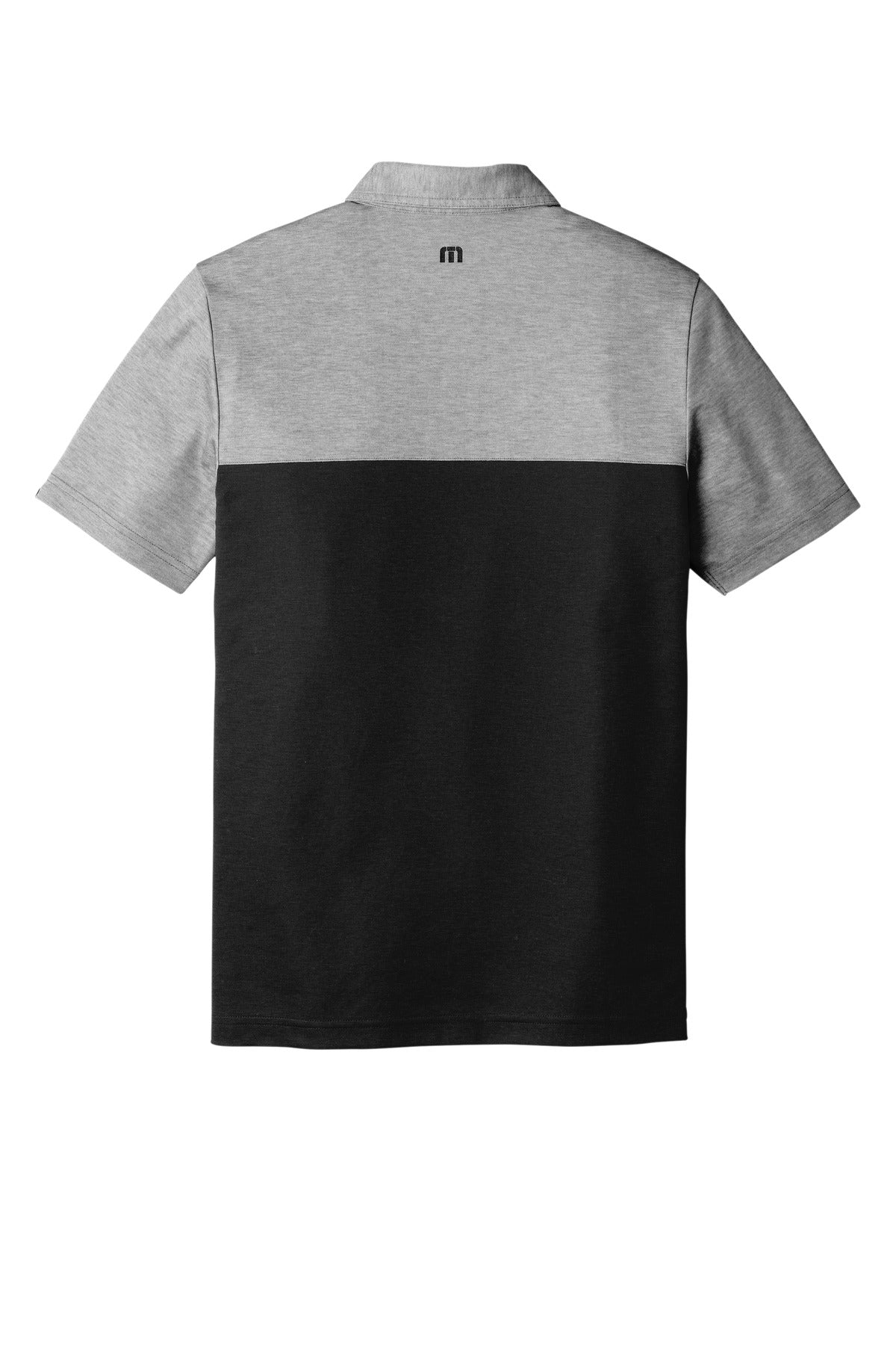 TravisMathew Oceanside Blocked Polo - Black Heather/ Black