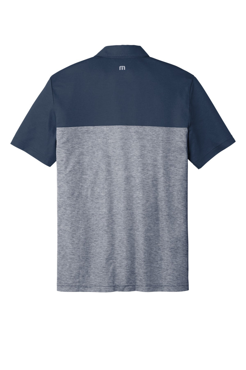 TravisMathew Oceanside Blocked Polo - Blue Nights/ Blue Nights Heather