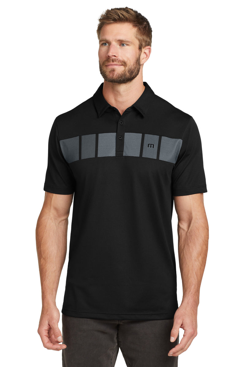 TravisMathew Cabana Chest Stripe Polo - Black