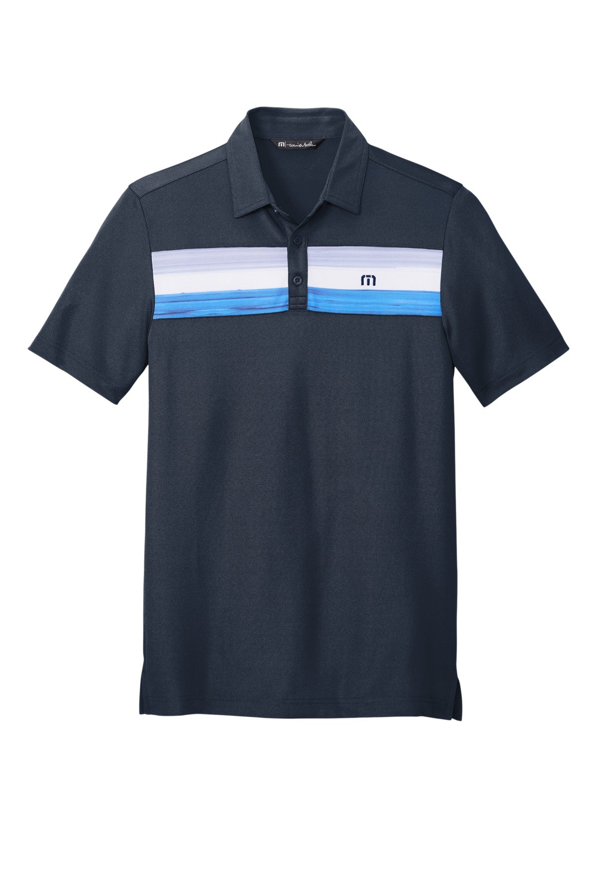 TravisMathew Cabana Chest Stripe Polo - Blue Nights