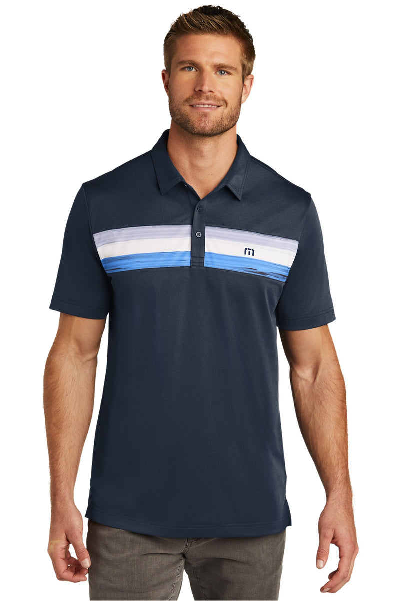 TravisMathew Cabana Chest Stripe Polo - Blue Nights