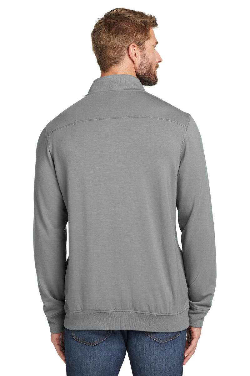 TravisMathew Newport 1/4-Zip Fleece - Quiet Shade Grey