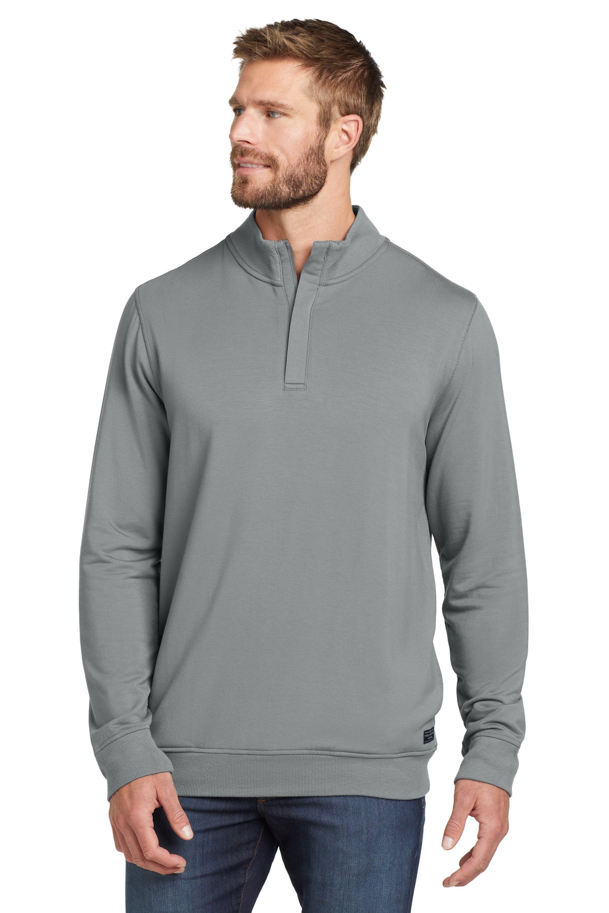 TravisMathew Newport 1/4-Zip Fleece - Quiet Shade Grey