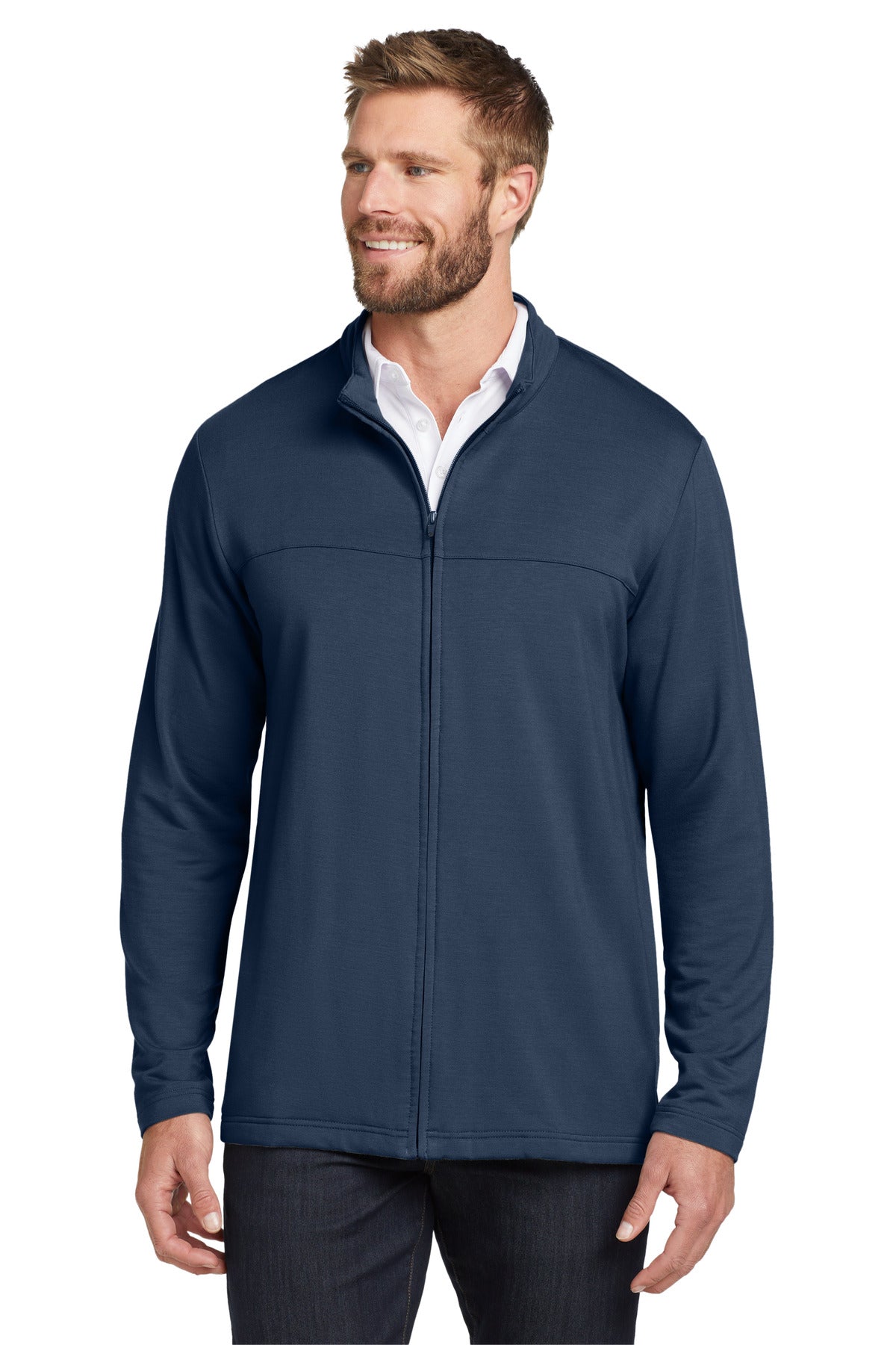 TravisMathew Newport Full-Zip Fleece - Blue Nights