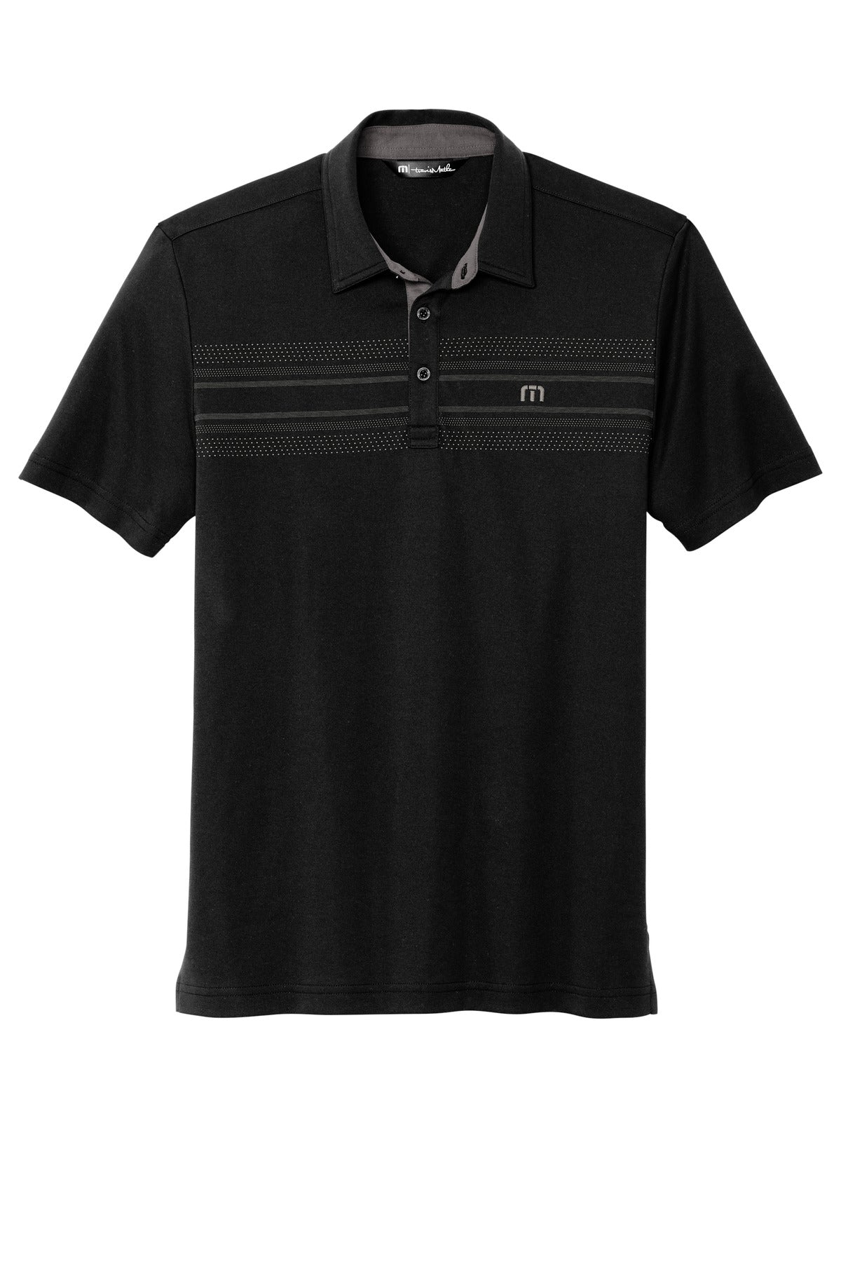 TravisMathew Monterey Chest Stripe Polo - Black