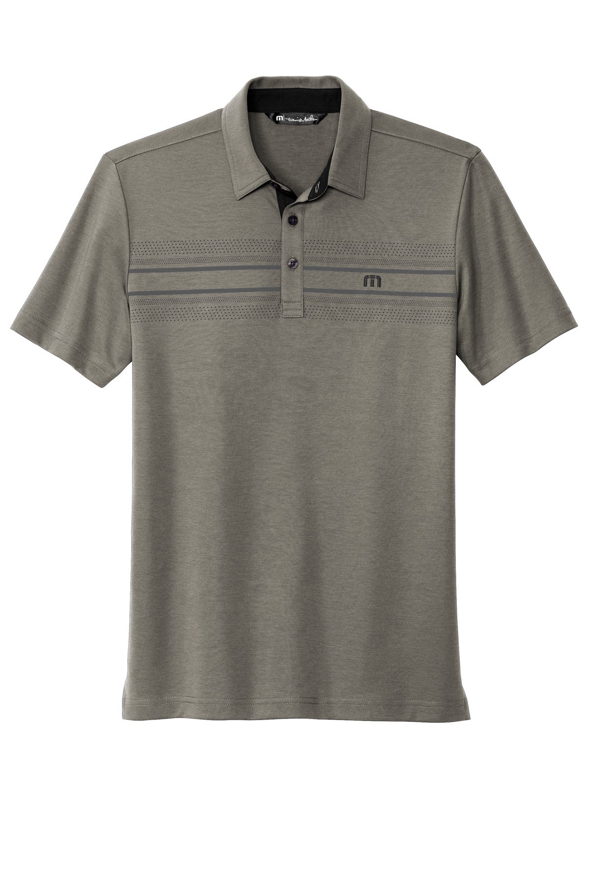 TravisMathew Monterey Chest Stripe Polo - Quiet Shade Grey