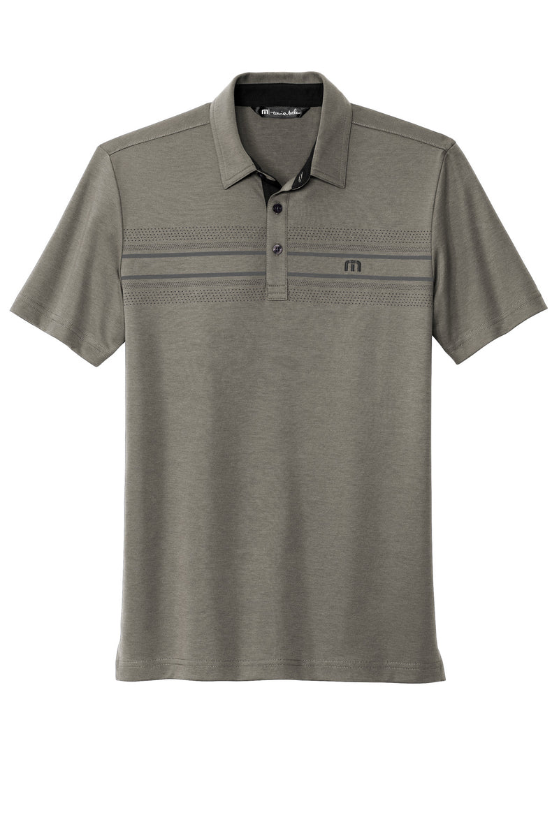 TravisMathew Monterey Chest Stripe Polo - Quiet Shade Grey