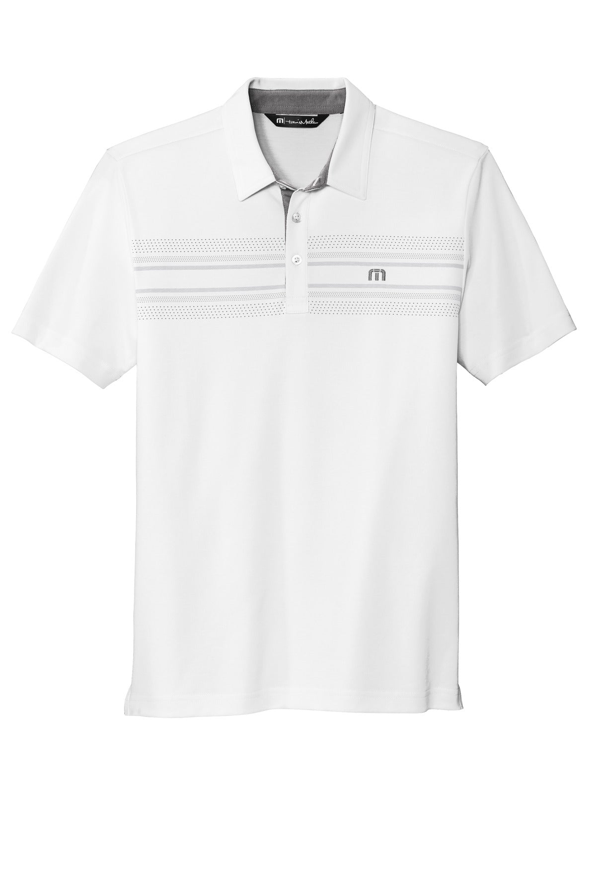TravisMathew Monterey Chest Stripe Polo - White