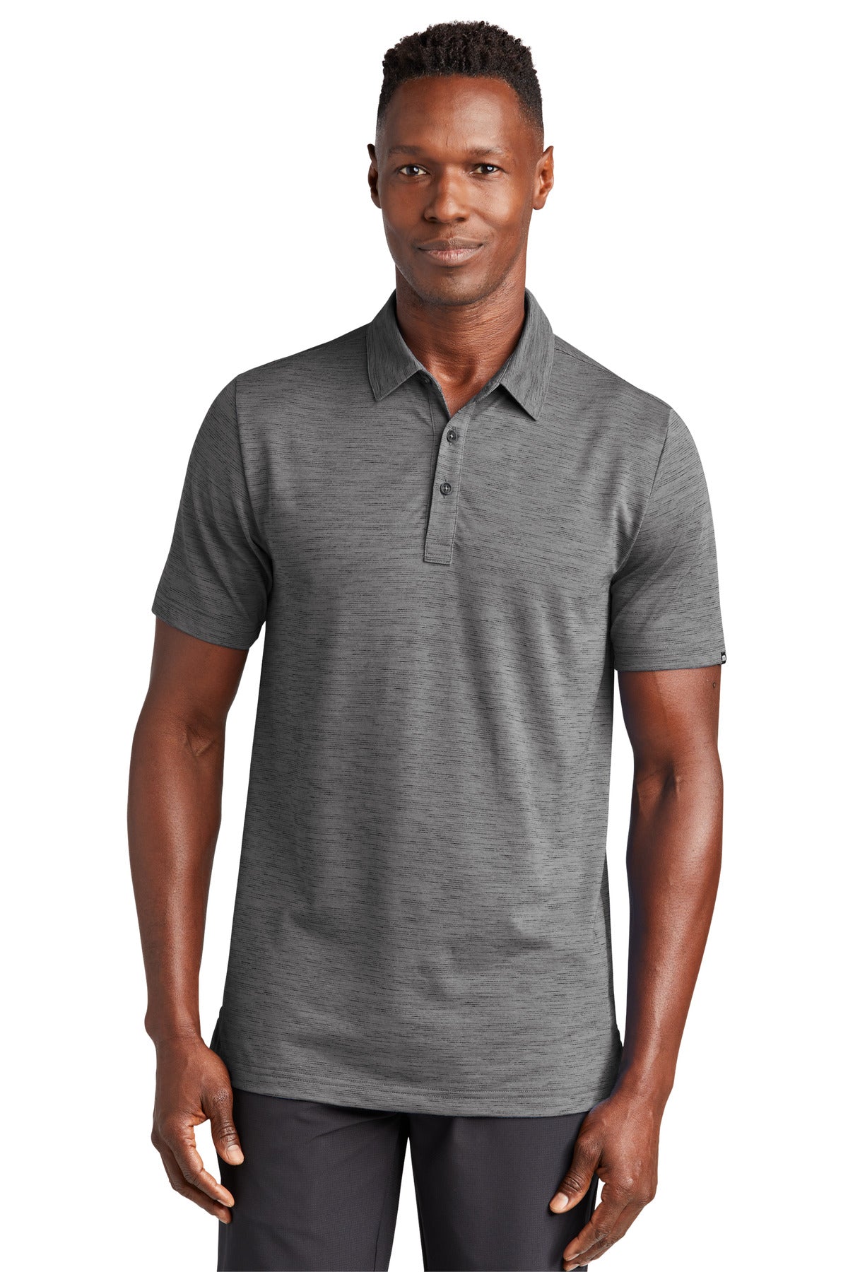 TravisMathew Auckland Slub Polo - Dark Grey
