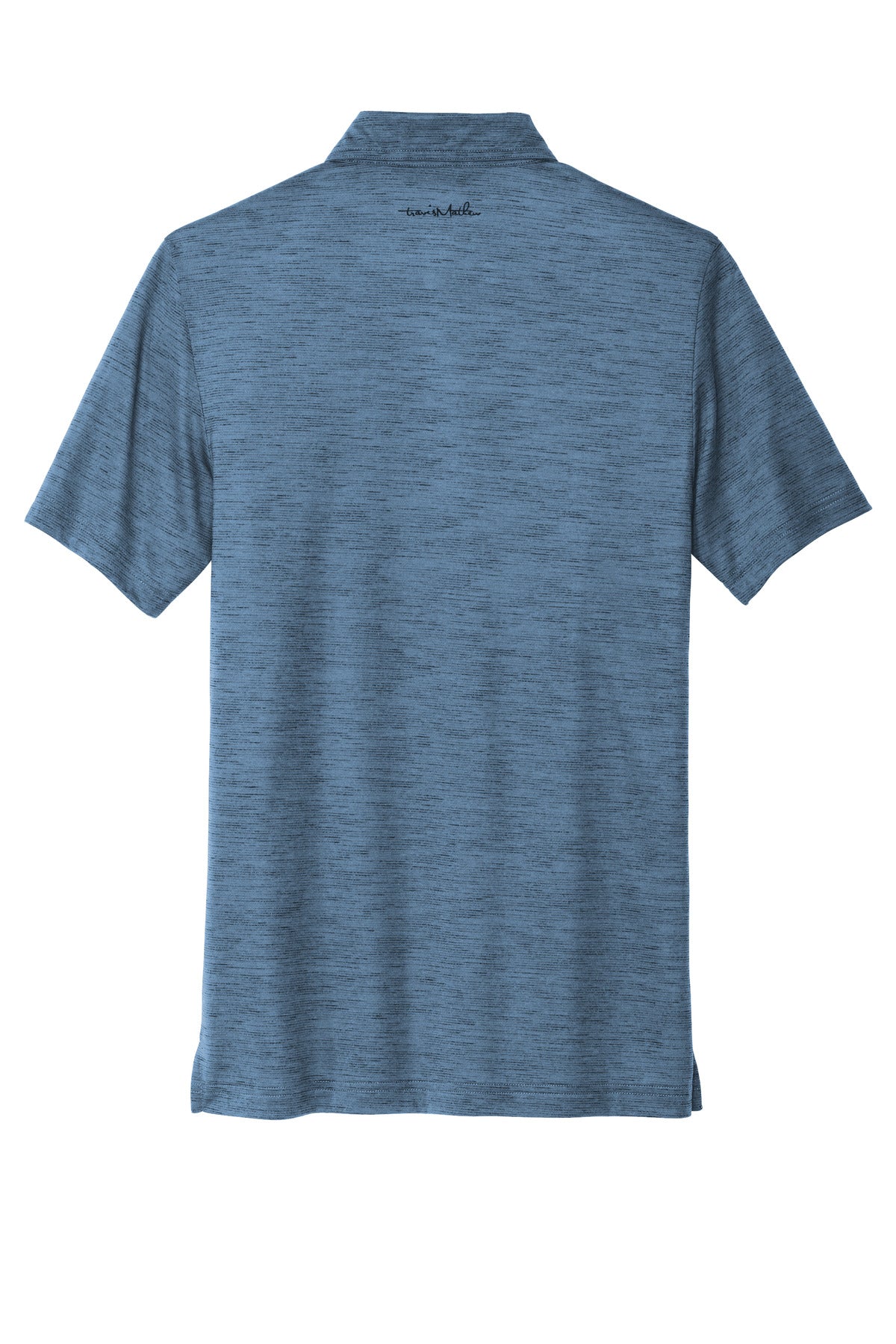 TravisMathew Auckland Slub Polo - Riviera Blue