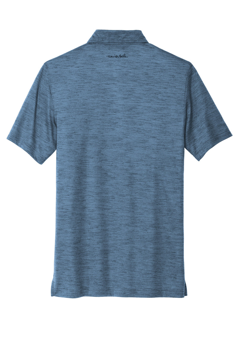 TravisMathew Auckland Slub Polo - Riviera Blue