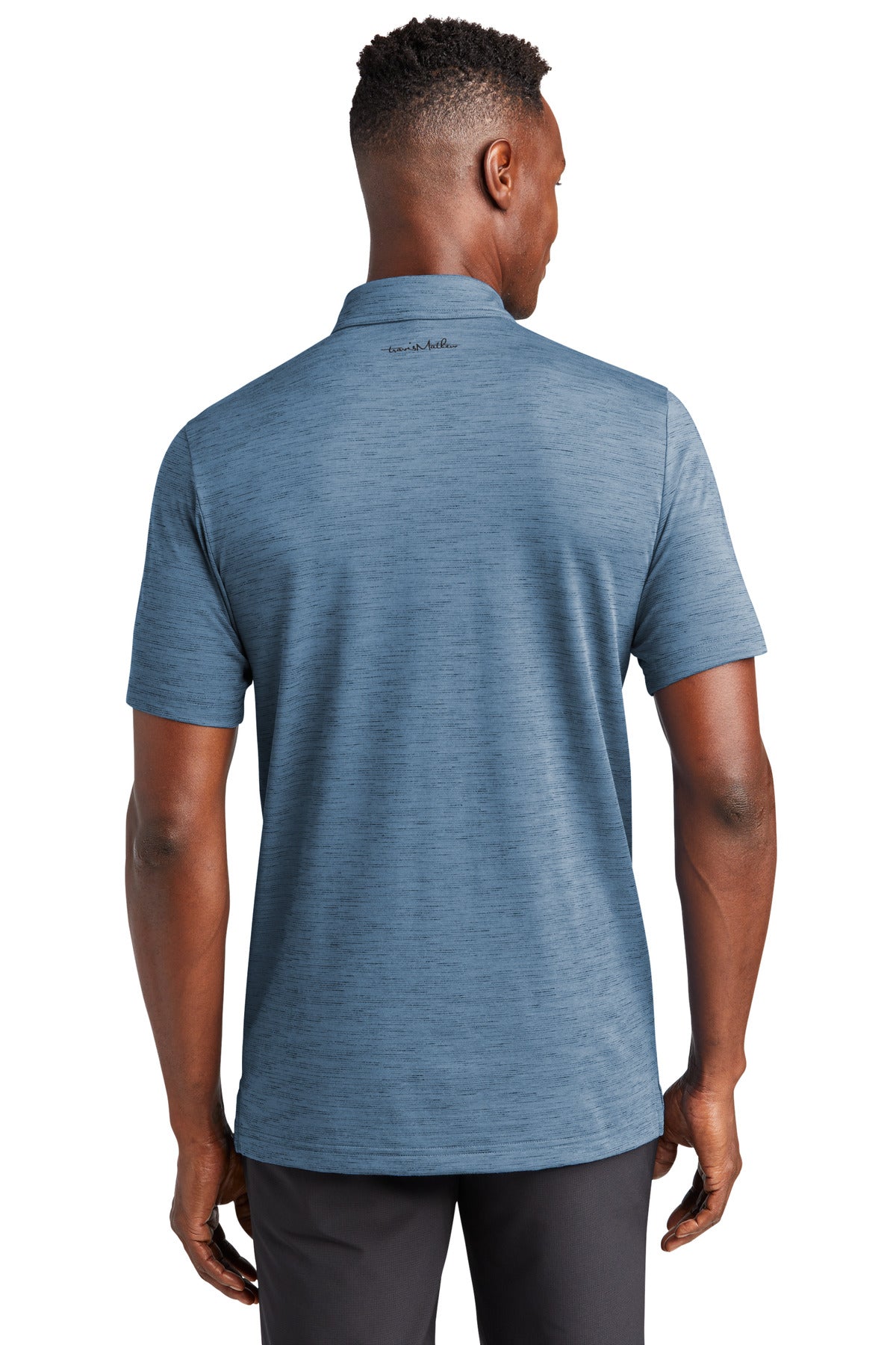 TravisMathew Auckland Slub Polo - Riviera Blue