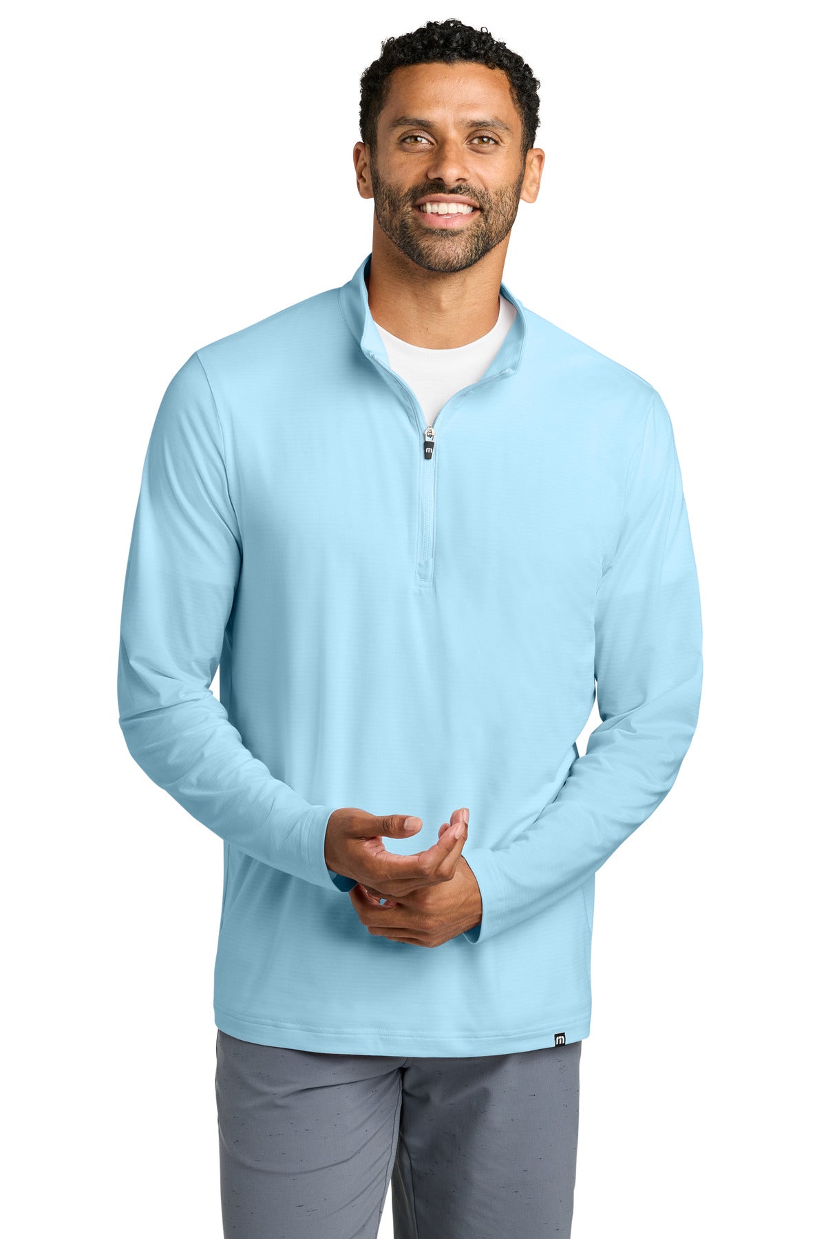 TravisMathew Crestview 1/4-Zip - Dream Blue