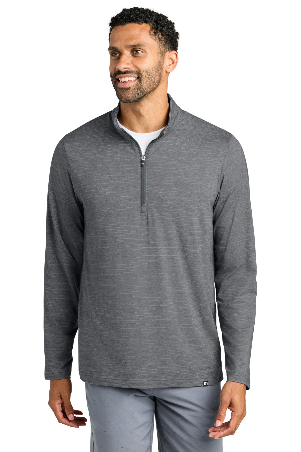 TravisMathew Crestview 1/4-Zip - Grey Heather