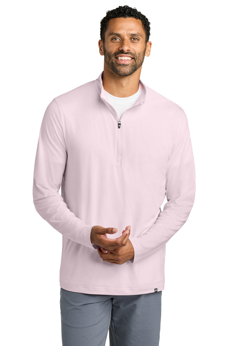 TravisMathew Crestview 1/4-Zip - Stone Pink