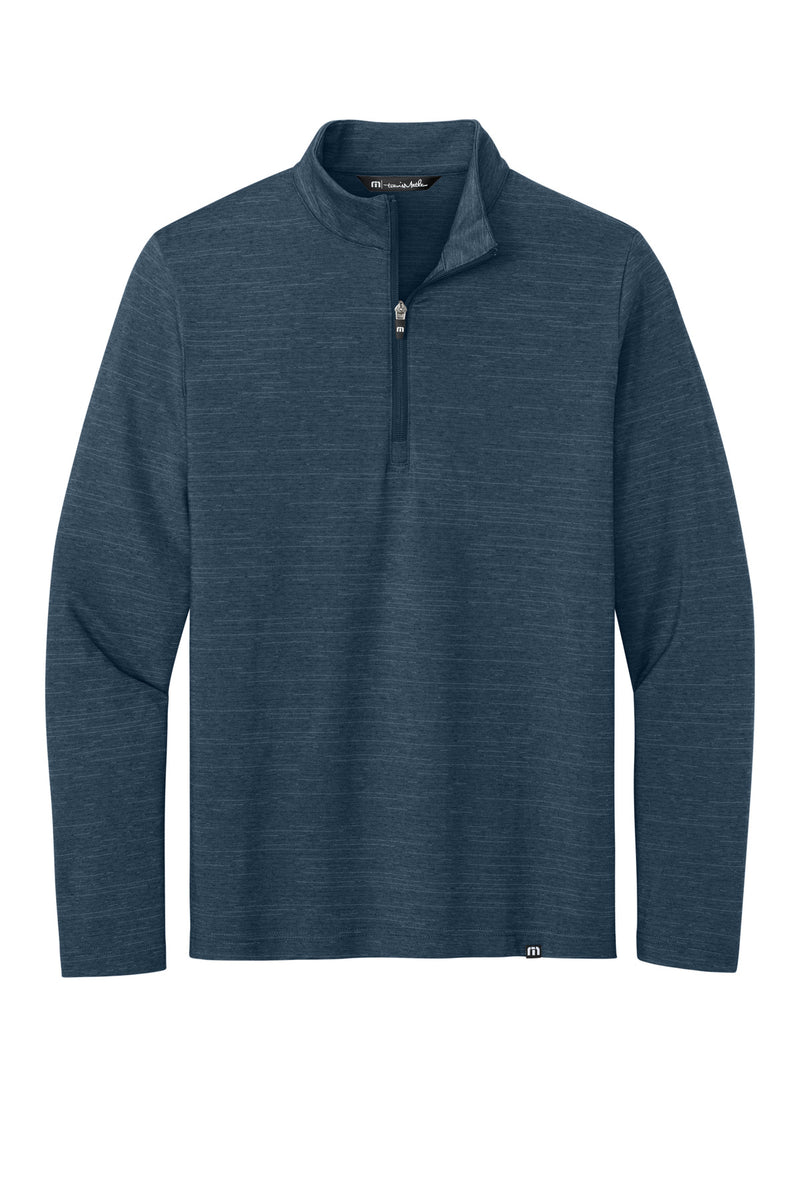 TravisMathew Crestview 1/4-Zip - Vintage Indigo Heather