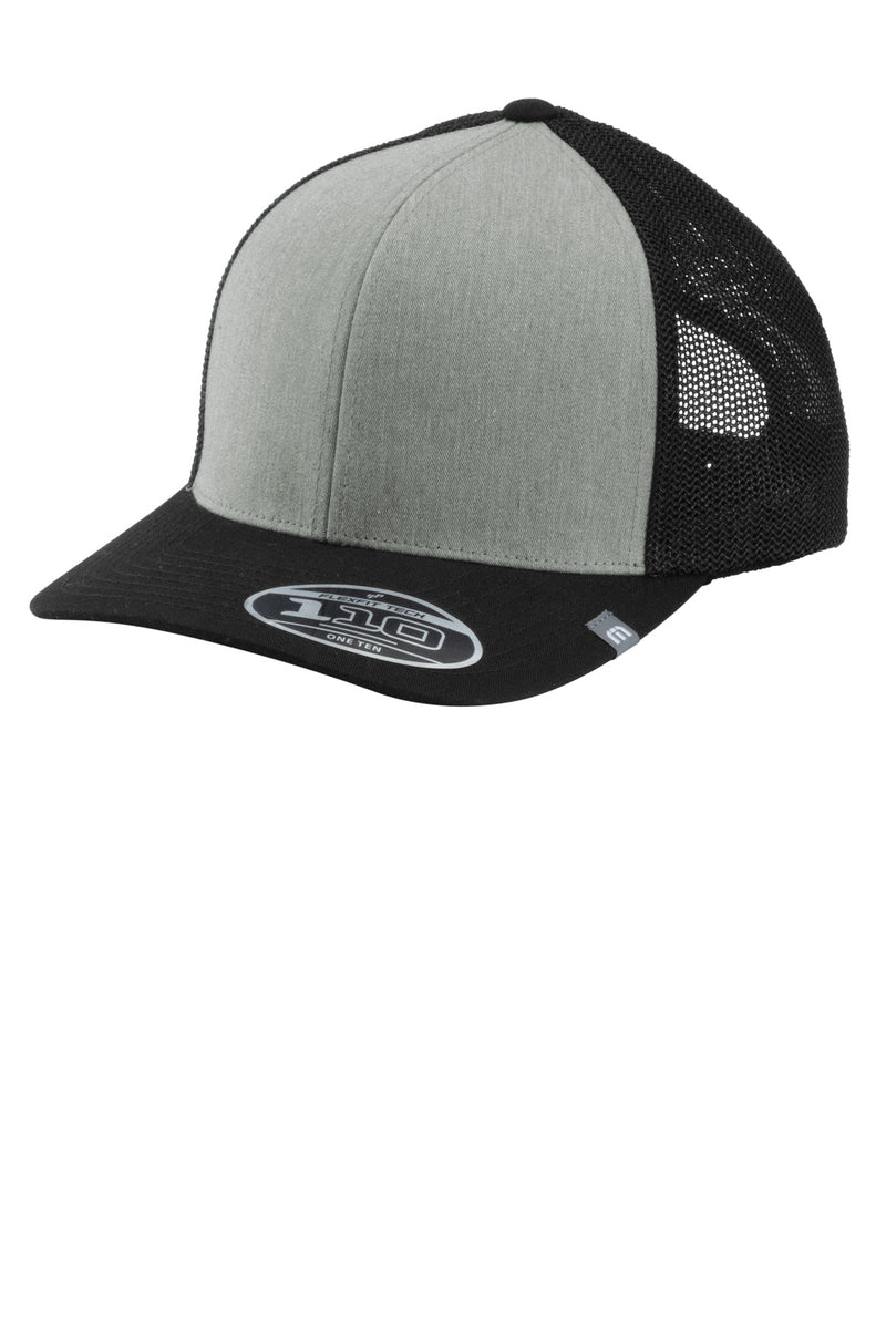 TravisMathew Cruz Colorblock Trucker Cap - Heather Grey/ Black