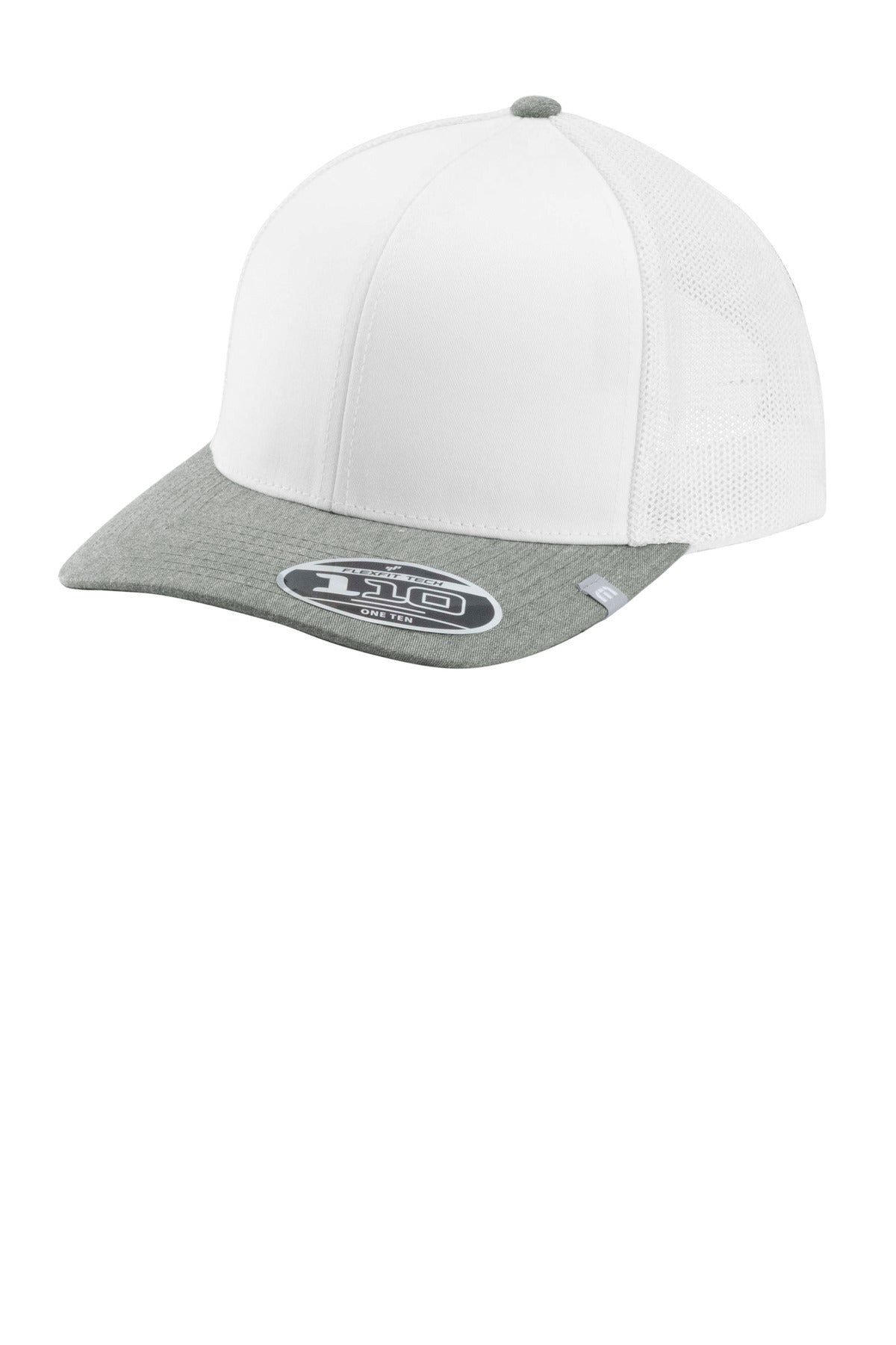 TravisMathew Cruz Colorblock Trucker Cap - White/ Heather Grey