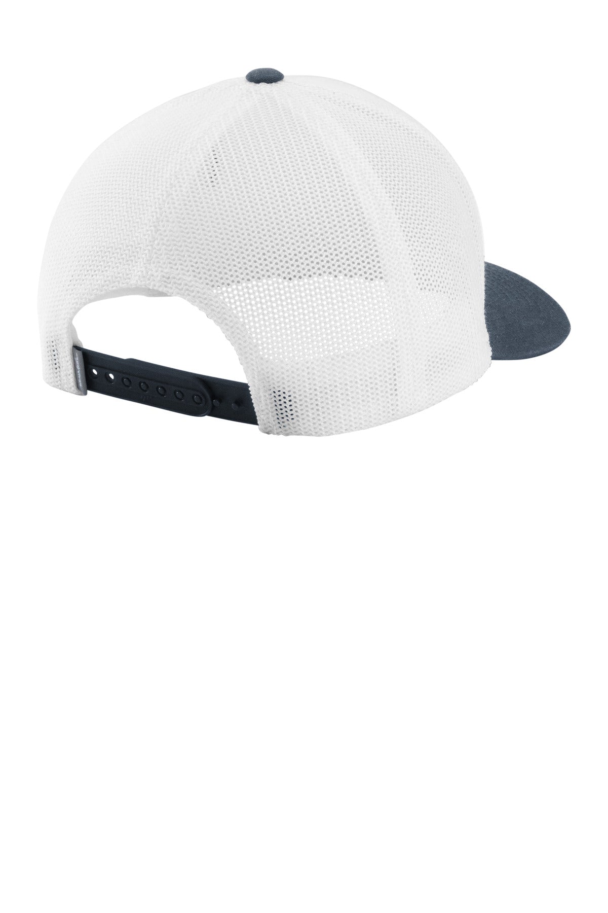 TravisMathew Cruz Colorblock Trucker Cap - White/ Vintage Indigo