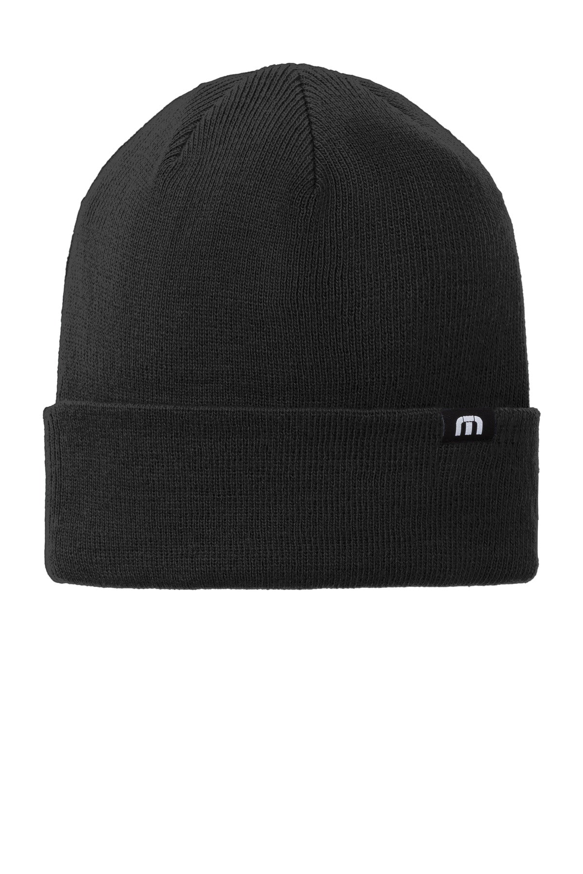 TravisMathew Solid Cuffed Beanie - Black