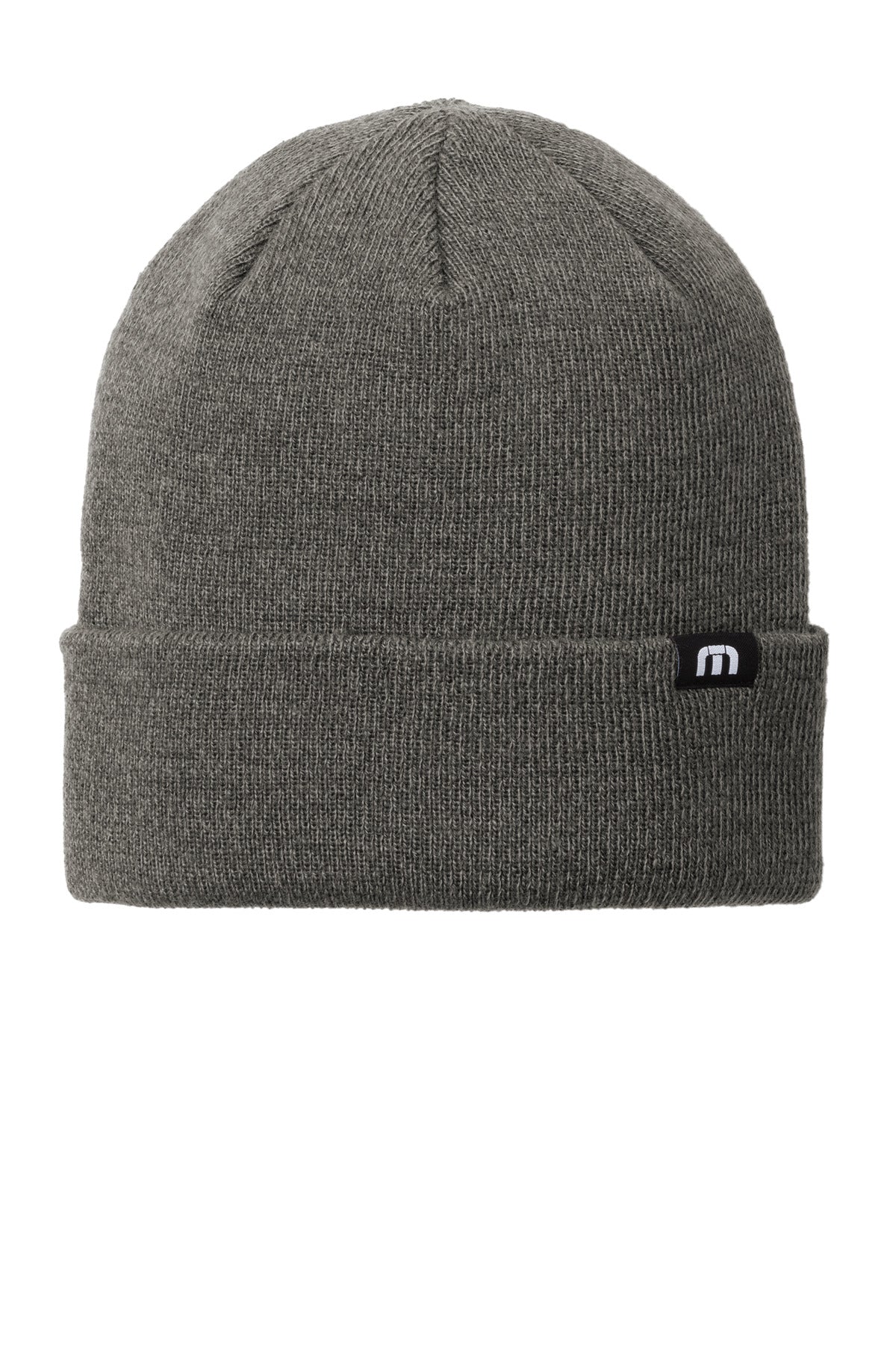 TravisMathew Solid Cuffed Beanie - Dark Grey Heather
