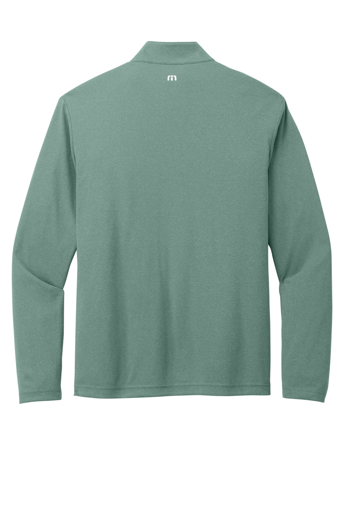 TravisMathew Coto Performance 1/4-Zip - Beryl Green Heather