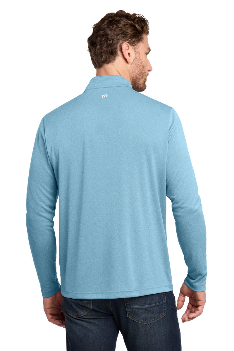 TravisMathew Coto Performance 1/4-Zip - Brilliant Blue Heather
