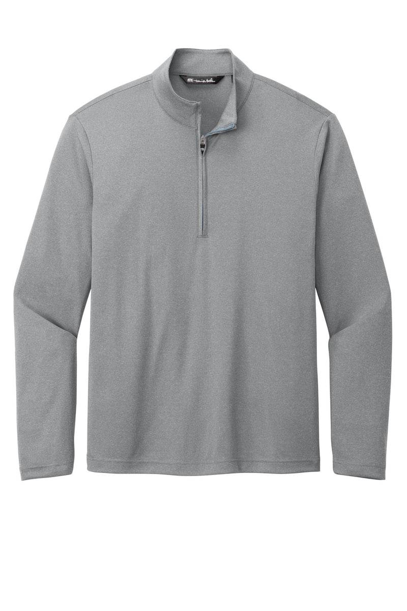 TravisMathew Coto Performance 1/4-Zip - Quiet Shade Grey Heather