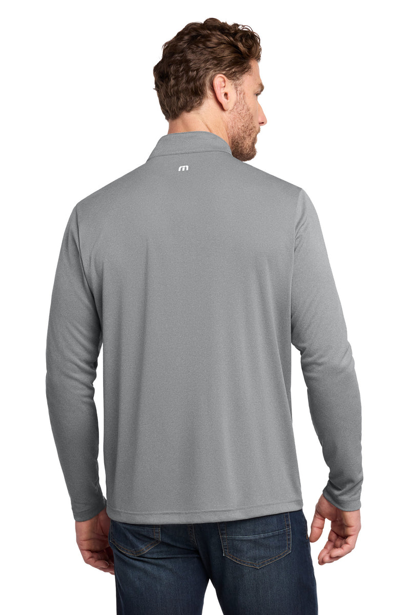 TravisMathew Coto Performance 1/4-Zip - Quiet Shade Grey Heather