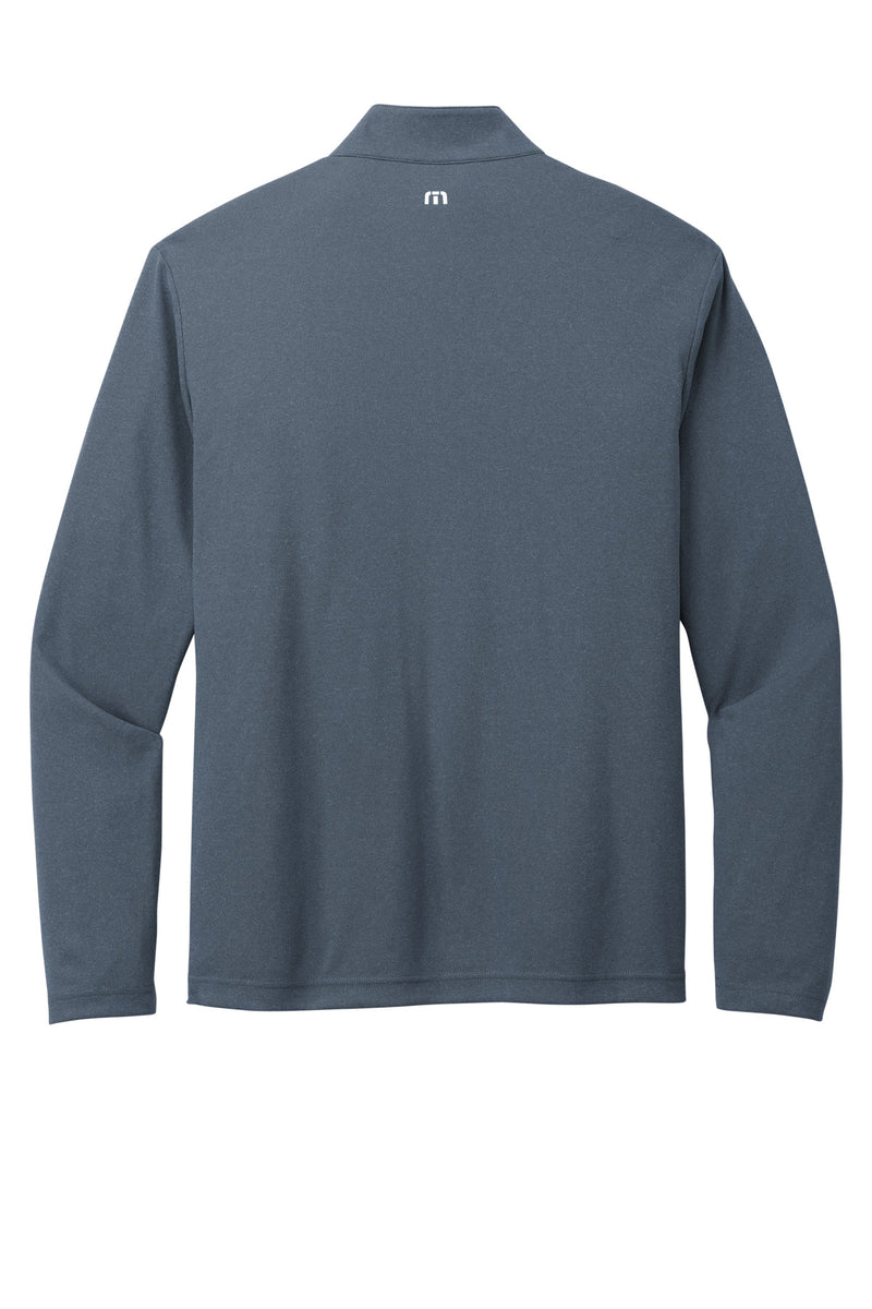 TravisMathew Coto Performance 1/4-Zip - Vintage Indigo/ Black