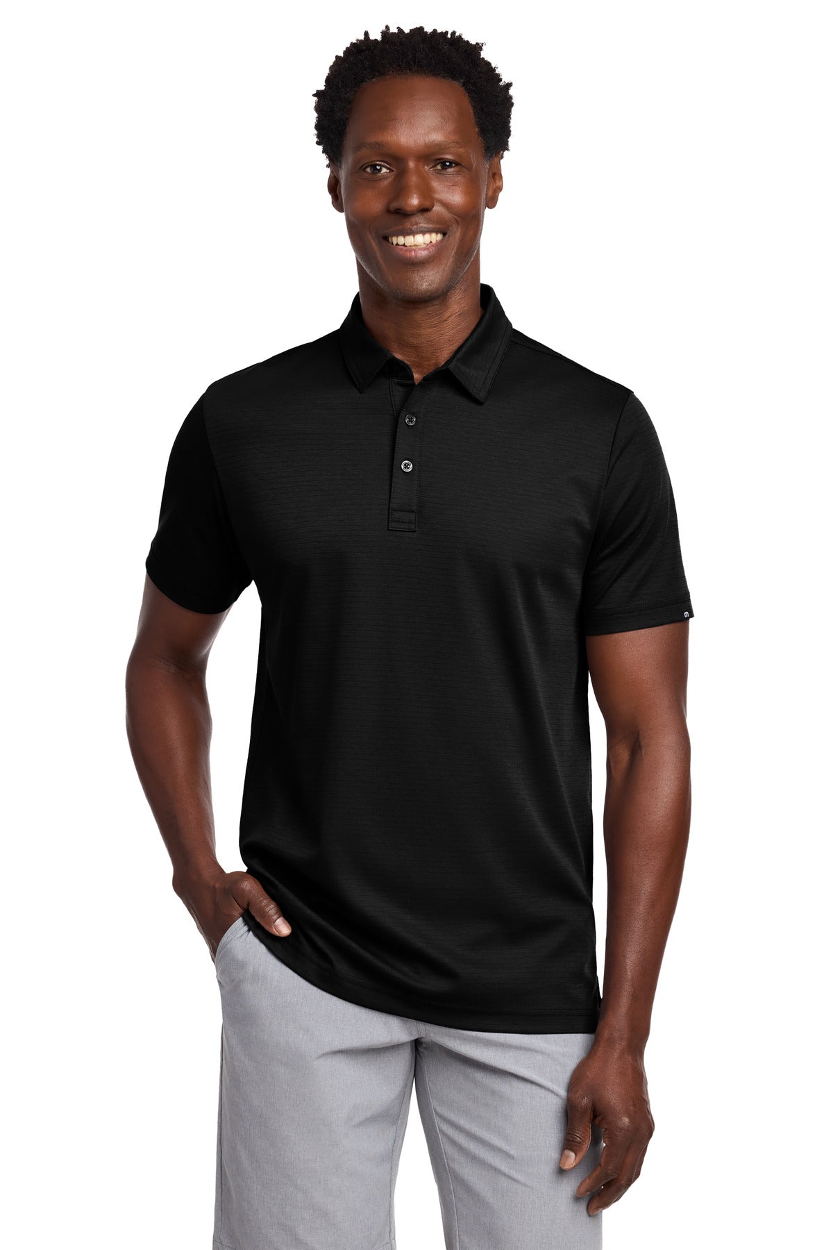 TravisMathew Bayfront Solid Polo - Black