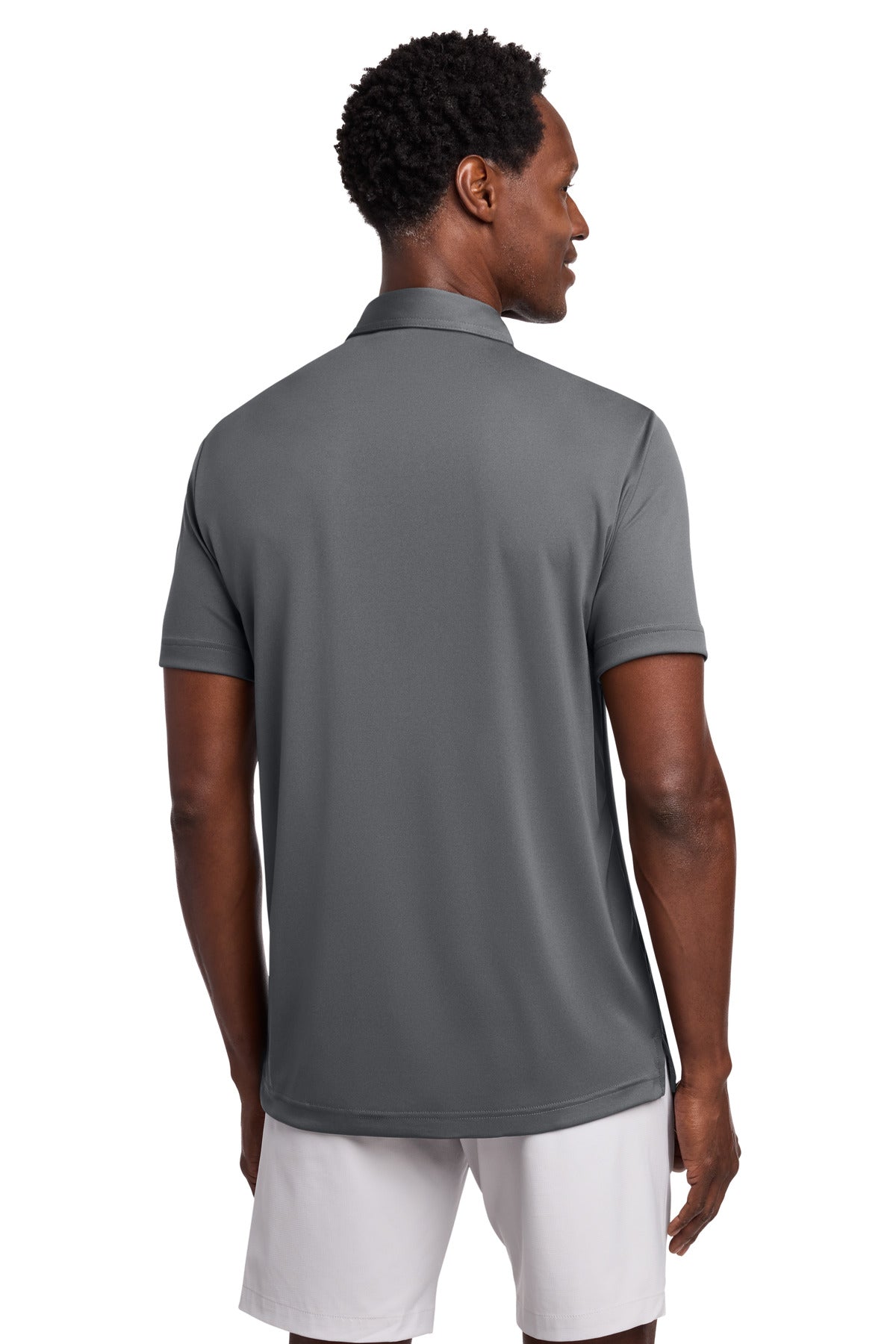 TravisMathew Coto Performance Chest Stripe Polo - Dark Grey