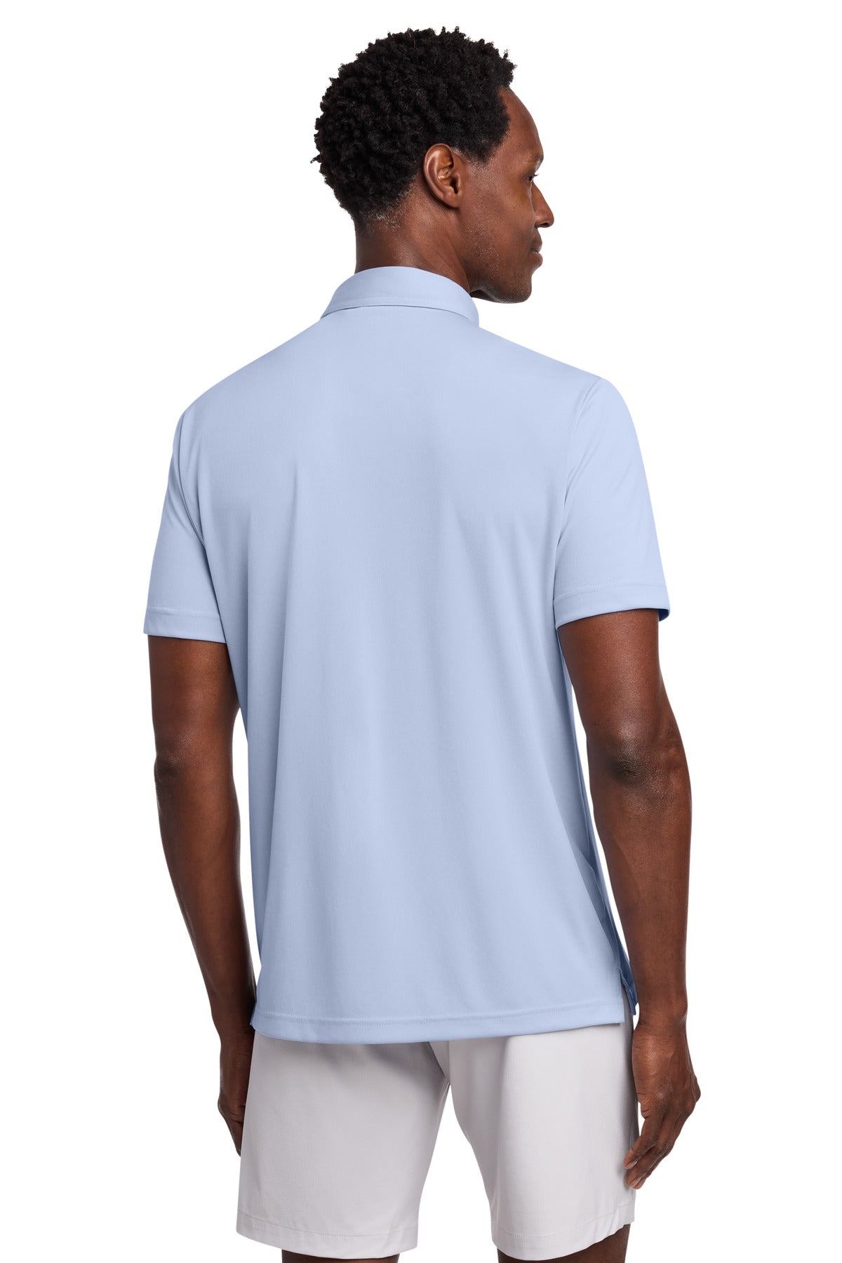 TravisMathew Coto Performance Chest Stripe Polo - Kentucky Blue Heather