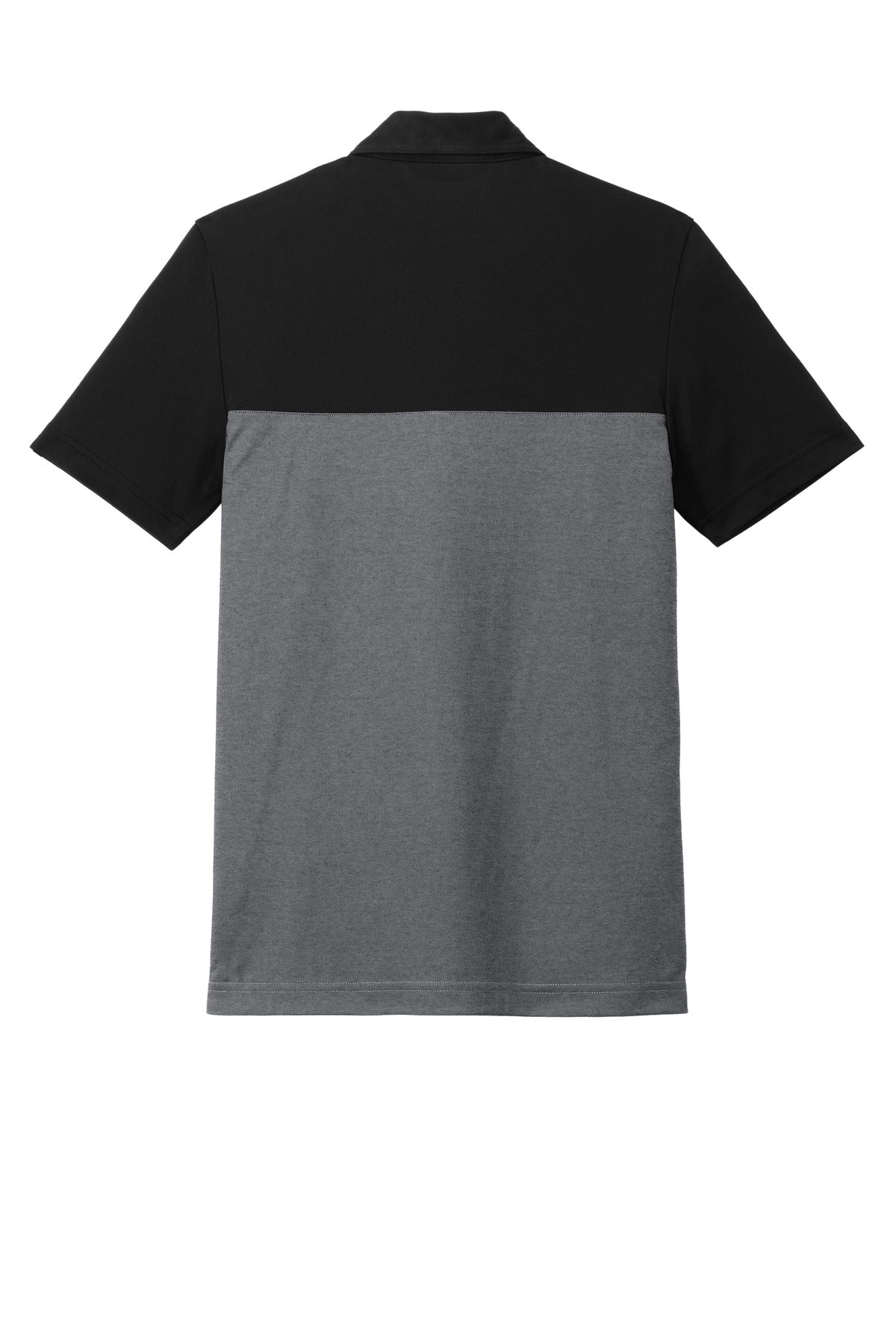 TravisMathew Sunset Blocked Polo - Black/ Dark Grey Heather