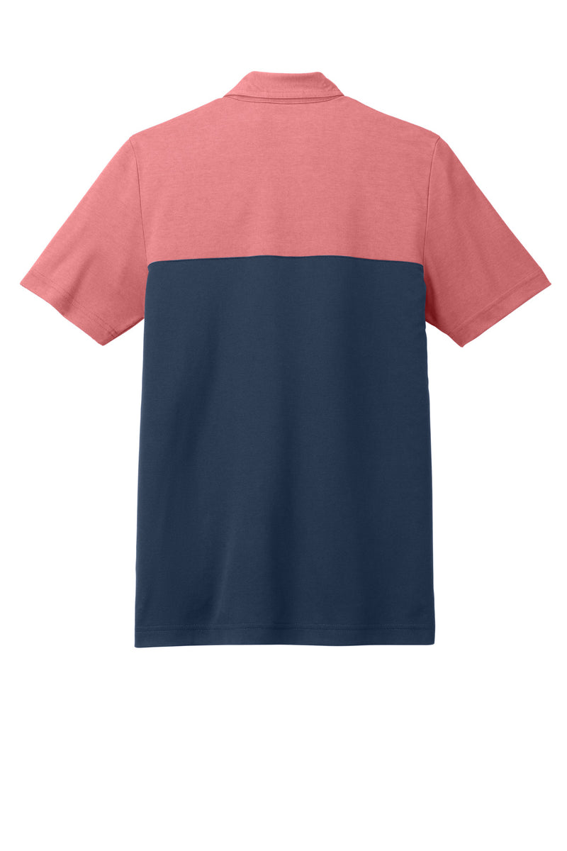 TravisMathew Sunset Blocked Polo - Cardinal Heather/ Blue Nights