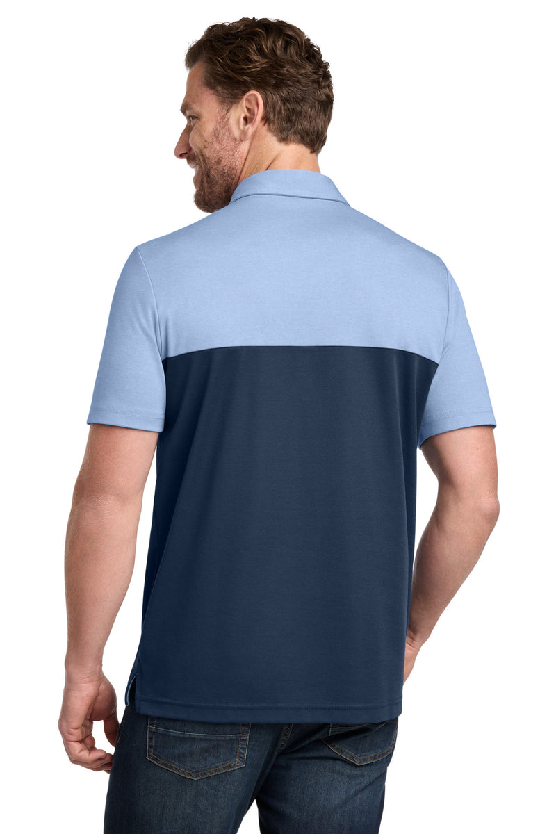 TravisMathew Sunset Blocked Polo - Riviera Heather/ Blue Nights