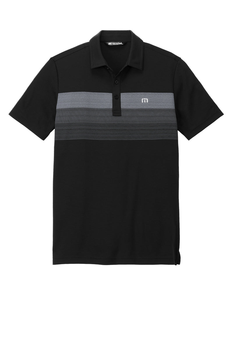 TravisMathew Coastal Chest Stripe Polo - Black