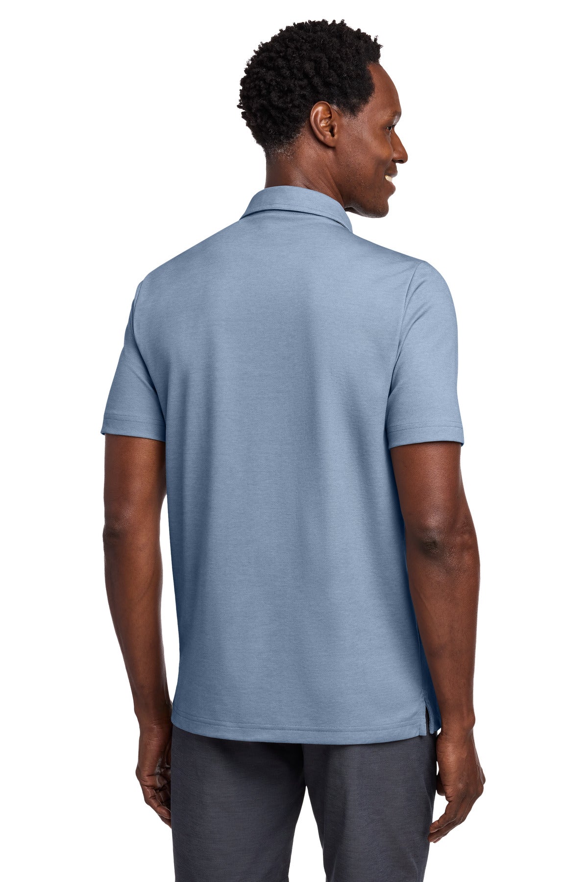 TravisMathew Coastal Chest Stripe Polo - Opal Blue Heather