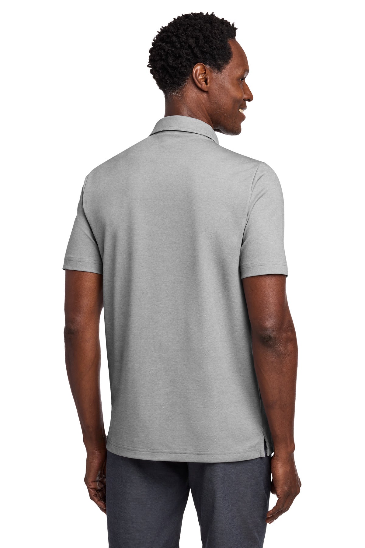 TravisMathew Coastal Chest Stripe Polo - Quiet Shade Grey Heather