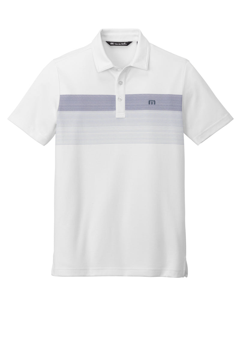 TravisMathew Coastal Chest Stripe Polo - White