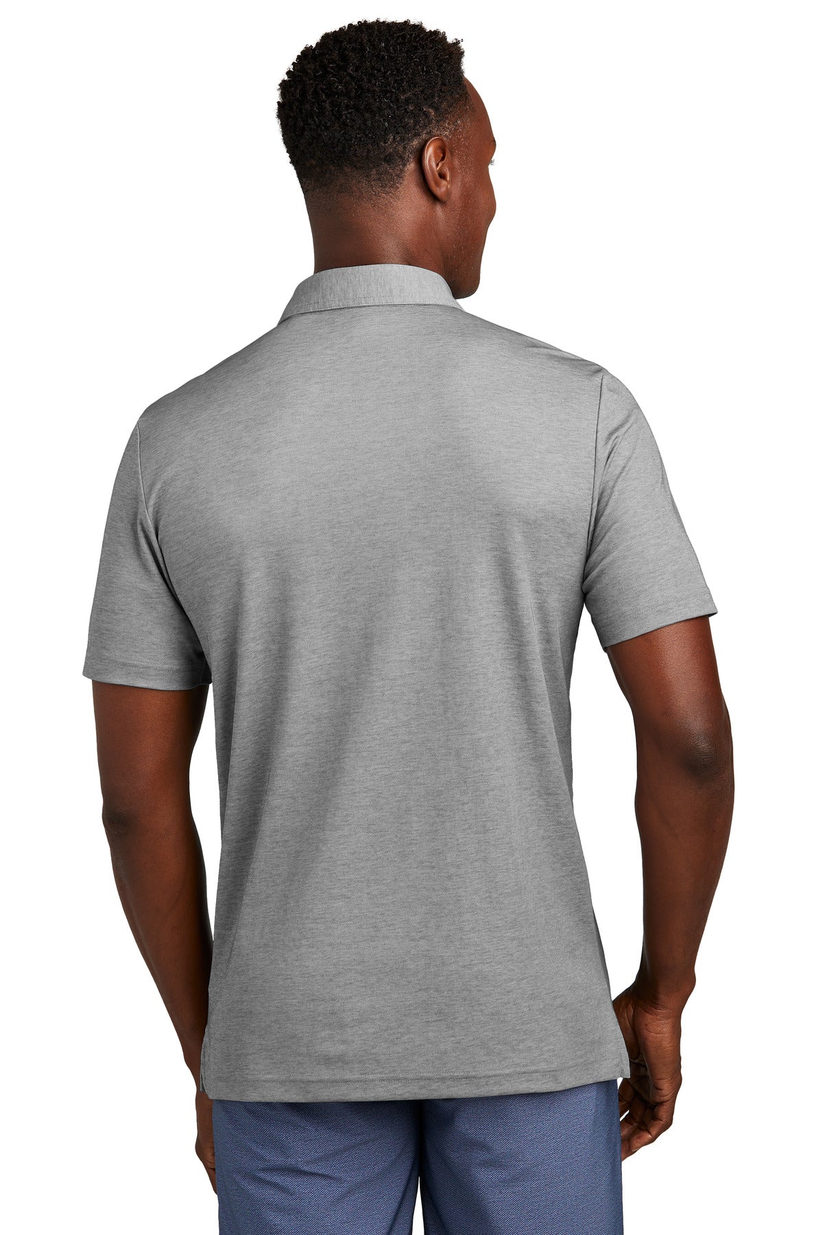 TravisMathew Oceanside Heather Pocket Polo - Quiet Shade Grey Heather