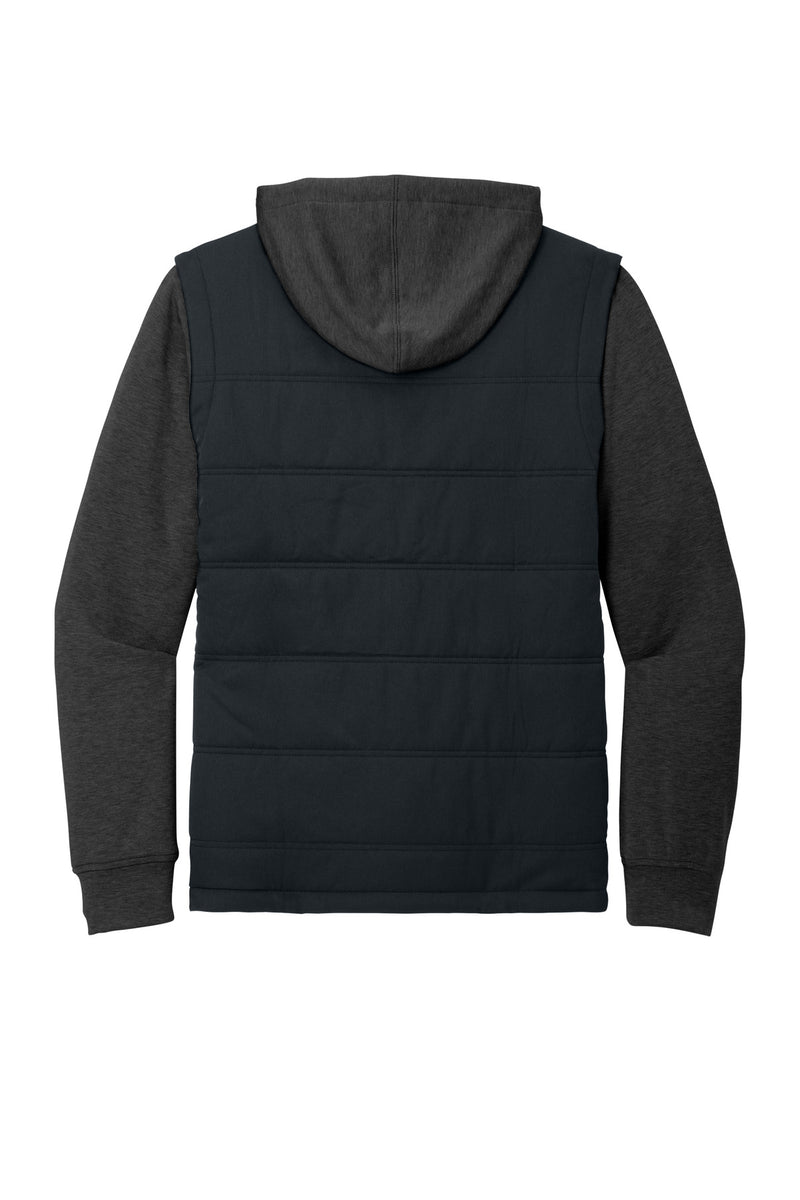TravisMathew Tides Up Hooded Jacket - Black/ Black Heather