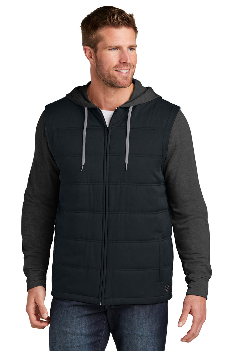TravisMathew Tides Up Hooded Jacket - Black/ Black Heather