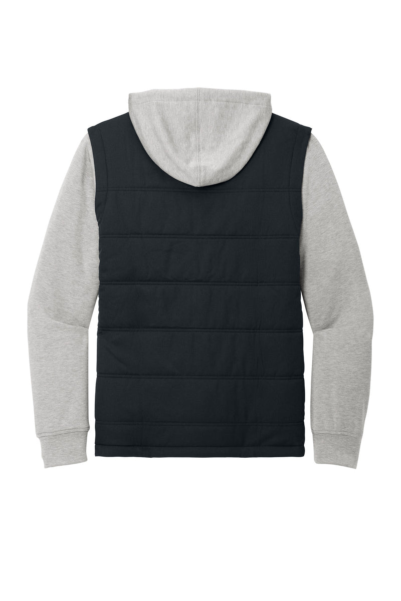 TravisMathew Tides Up Hooded Jacket - Black/ Grey Heather