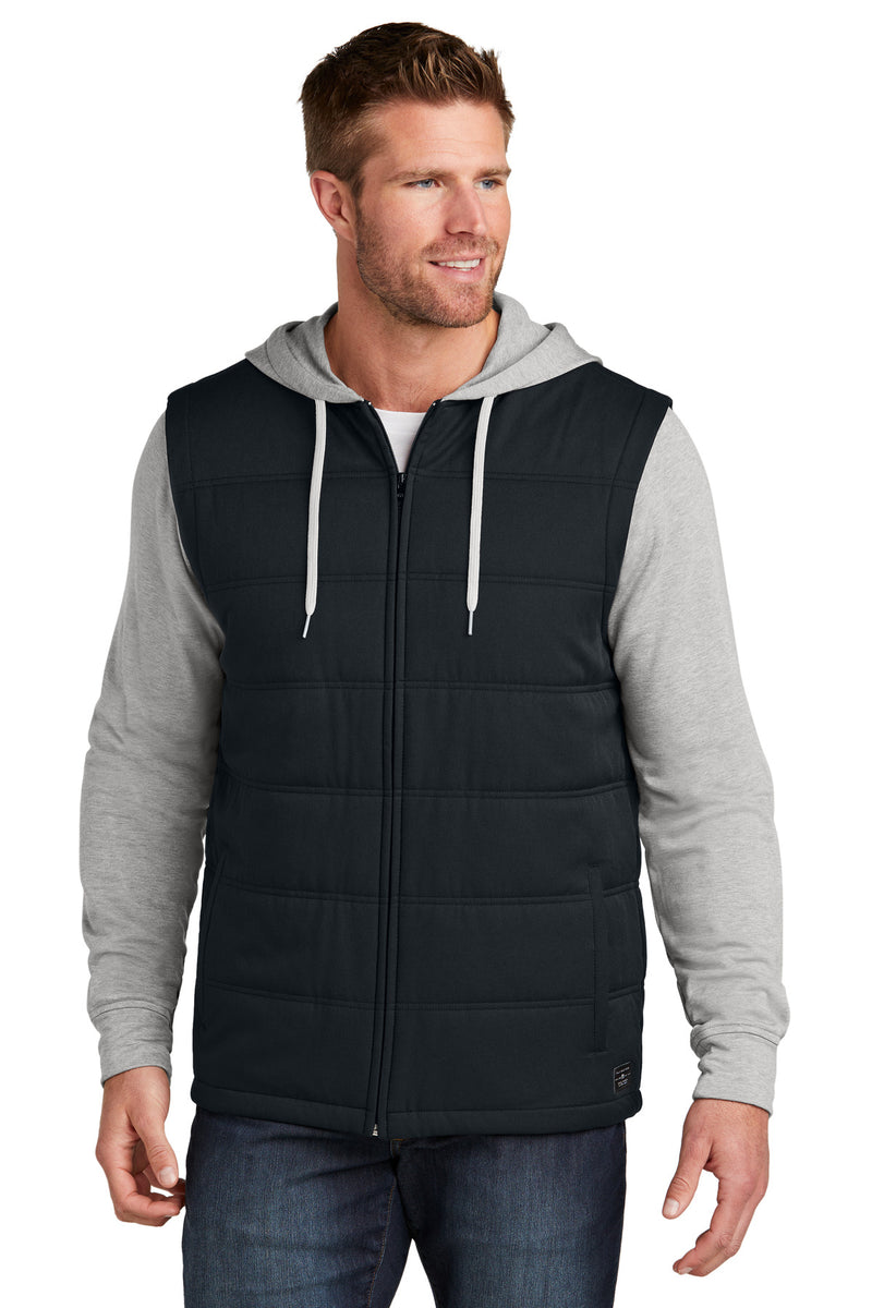 TravisMathew Tides Up Hooded Jacket - Black/ Grey Heather