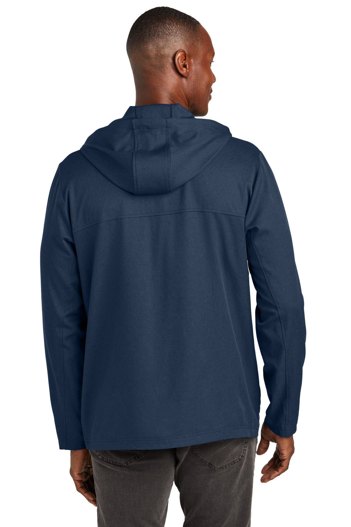 TravisMathew Balboa Hooded Full-Zip Jacket - Blue Nights Heather